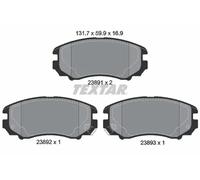 Textar Front Brake Pads fits Hyundai Sonata Kia Sportage Soul Elantra Lantra