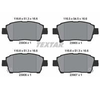 Brake pads 2390401 TEXTAR for TOYOTA PRIUS Liftback