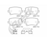 Brake pads 23914 00 704 10 BRECK for VW AUDI SKODA SEAT