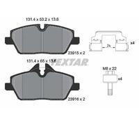 Brake pads 2391508 TEXTAR for BMW i3