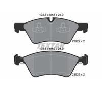 Textar Car Brake Pad Front Prepared For Wear Indicator For Mercedes-Benz 2392201