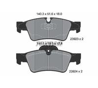 Brake Pads Full Set Of 4 Rear 2392302 Textar Mercedes