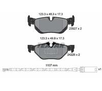 TEXTAR 2392707 Brake pad set