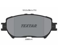 Brake pads 2392801 TEXTAR for TOYOTA LEXUS