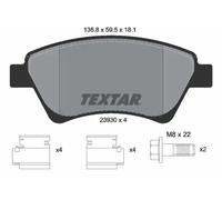 Brake pads 2393001 TEXTAR for RENAULT MEGANE II Sport Tourer KANGOO MEGANE II