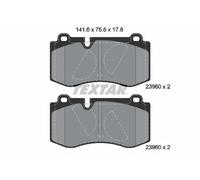 Textar Car Brake Pad Front Prepared For Wear Indicator For Mercedes-Benz 2396001