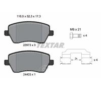 For Suzuki Vauxhall Genuine OE Textar Brake Pads Full Set Of 4 Front 2397302