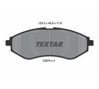 Textar 2397401 Front Axle Disc Brake Pad Set Fits Chevrolet Daewoo Proton