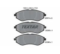 Textar 2397406 Front Axle Disc Brake Pad Set Fits Chevrolet Daewoo Proton