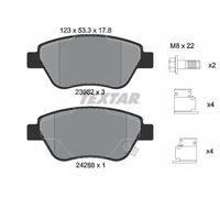 Textar 2398202 Front Axle Disc Brake Pad Set Fits Fiat Opel Vauxhall