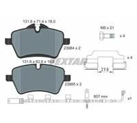 Brake pads 2398407 TEXTAR for MINI MINI