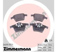 ZIMMERMANN 24011.177.1 Brake pad set