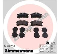 Brake pads 24013.155.1 ZIMMERMANN for TOYOTA OPEL