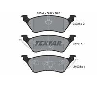 Textar Rear Brake Pads fits Chrysler Tacuma Voyager Dodge Caravan Grand RAM Van