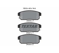Textar Rear Brake Pads 2404001 – Full Set of 4 – Fits Nissan Primera/Maxima/Maxima QX & Suzuki Ignis