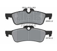 Textar Rear Brake Pads 2404301 - Genuine OE - Fits Mini FWD R56 - Full set of 4