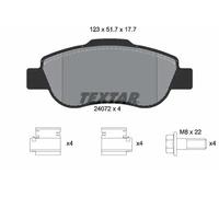 Brake pads 2407201 TEXTAR for FIAT PANDA PANDA Hatchback Van