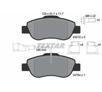 Textar Front Brake Pads fits Fiat 500 Ford Ka C FWD 312_ 2407202