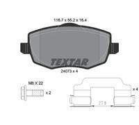 Brake pads 2407301 TEXTAR