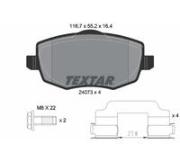 Brake pads 2407301 TEXTAR