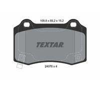 Textar Brake Pad Set 2407601 – Rear, fits Chrysler, Chevrolet, Jeep, Dodge, Tesla