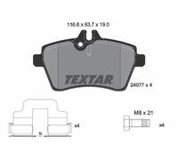 Genuine OE Textar Brake Pads Full Set Of 4 Front With Accessories 2407701