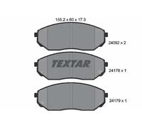 Brake pads 2409201 TEXTAR for KIA SORENTO I SORENTO I VAN