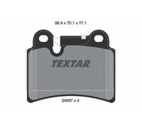 Brake pads 2409701 TEXTAR for VW TOUAREG