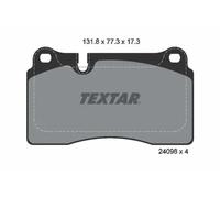 Brake pads 2409801 TEXTAR for VW TOUAREG
