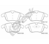 Brake pads 24123 00 701 00 BRECK for JAGUAR LAND ROVER FORD VOLVO