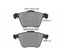 Textar Front Brake Pads fits Volvo V60 V70 S80 Ford S-Max XC70 S60 Galaxy Mondeo