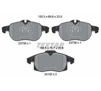 Brake pads 2415501 TEXTAR for SAAB OPEL