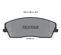 Brake pads 2416601 TEXTAR for DODGE CHRYSLER LANCIA