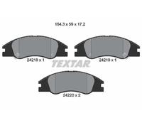 TEXTAR 2421801 Brake pad set