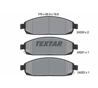 Textar Front Brake Pads fits Jeep Grand Cherokee Commander 2425001