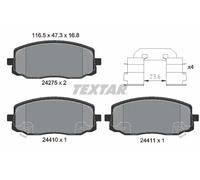 For Hyundai Kia Genuine OE Textar Brake Pads Full Set Of 4 Front 2427501