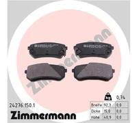 ZIMMERMANN 24276.150.1 Brake pad set