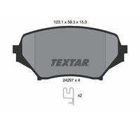 Brake pads 2429701 TEXTAR for MAZDA MX-5 Mk III