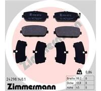 ZIMMERMANN 24298.140.1 Brake pad set