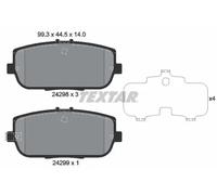 TEXTAR 2429801 Brake pad set