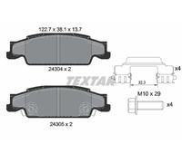 Brake pads 2430402 TEXTAR for CADILLAC STS CTS
