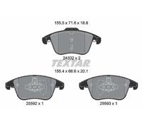Brake pads 2433205 TEXTAR for FORD MONDEO V Saloon MONDEO V Hatchback