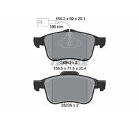 Brake pads 2434001 TEXTAR for ALFA ROMEO GIULIETTA