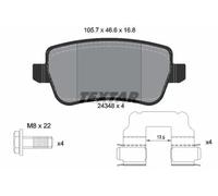 Brake pads 2434801 TEXTAR for FIAT CROMA CROMA Estate Van