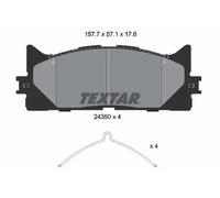 Brake pads 2435001 TEXTAR for TOYOTA LEXUS