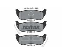 Brake pads 2435501 TEXTAR for JEEP WRANGLER Mk II CHEROKEE