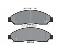 Textar Brake Pads 2437001 - Genuine OE Front Full Set of 4 for Great Wall Isuzu