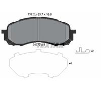 Textar Brake Pad Set 2437201 – Disc Brake for Subaru Impreza Saloon & Estate
