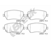 Brake pads 24403 00 702 00 BRECK for NISSAN MICRA IV NOTE MICRA V