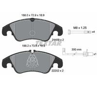 Genuine OE Textar Brake Pads Full Set Of 4 Front + Brake Caliper Screws 2440903